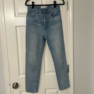 Denim forum yoko high rise slim size 28, 28length